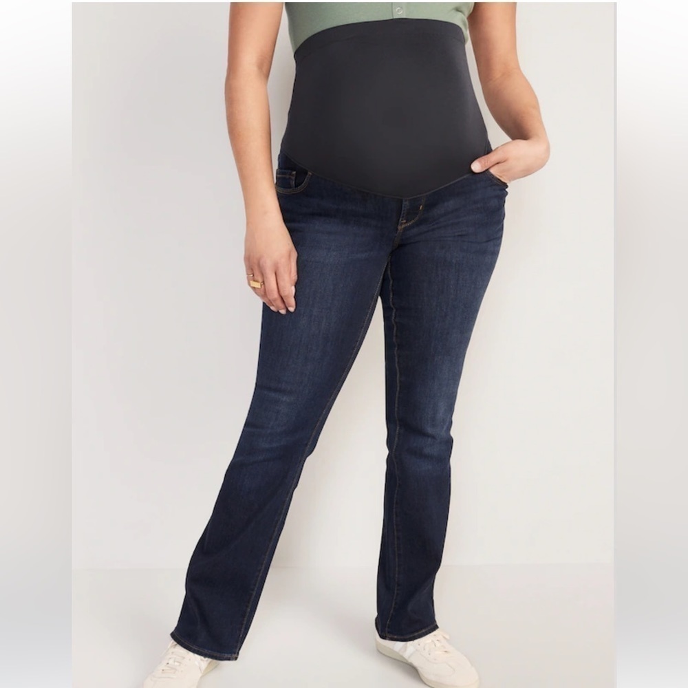 Hudson x A Pea in the Pod Over Belly Straight Maternity Jeans